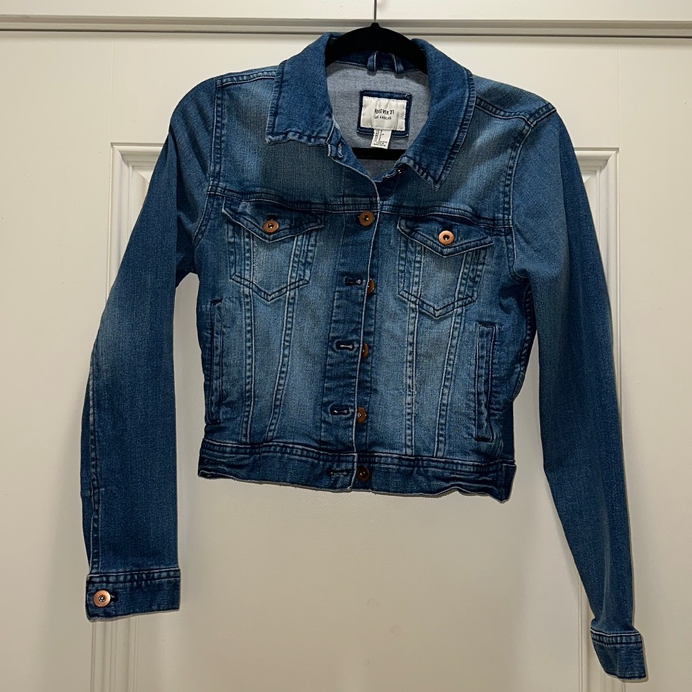 Forever 21 Blue Jean Jacket- Size S